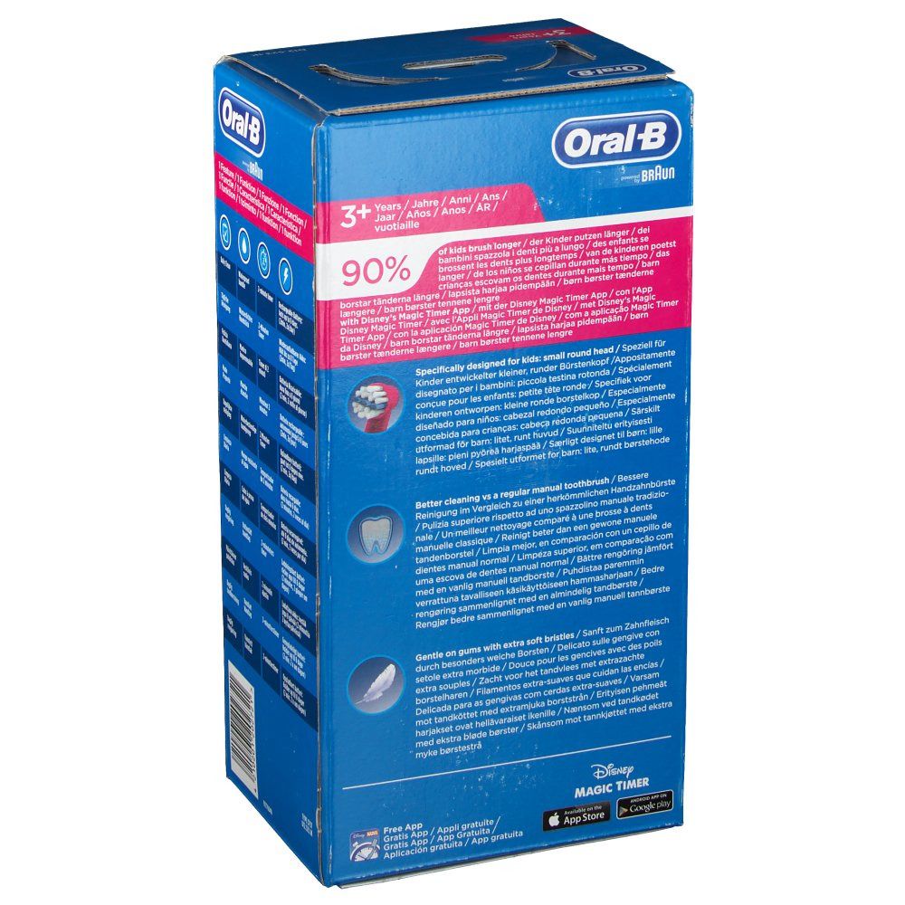 Oral-B Diseny Frozen Elektrische Zahnbürste Türkis/Pink