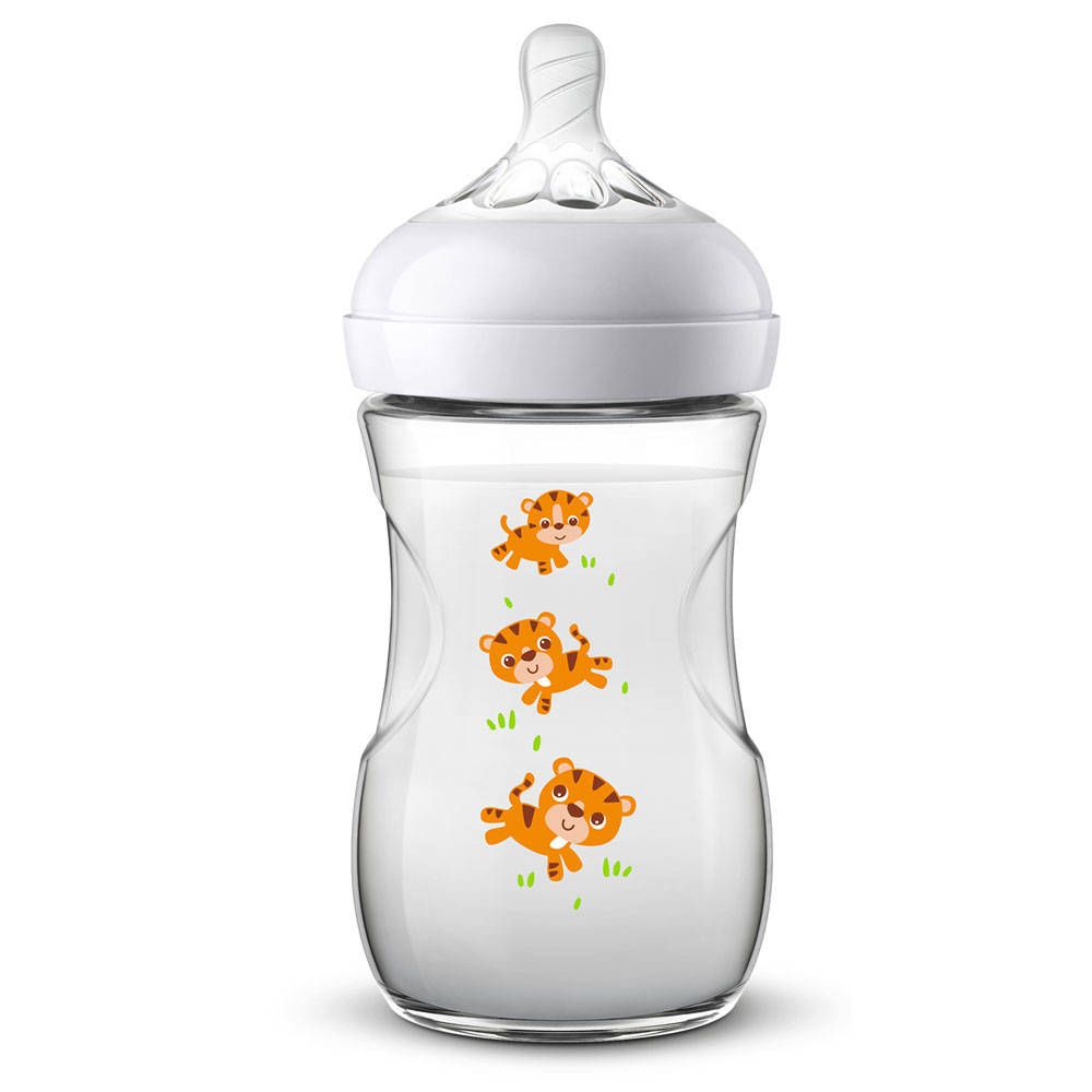 Philips Avent Naturnah Flasche 260 ml mit Tigerdesign