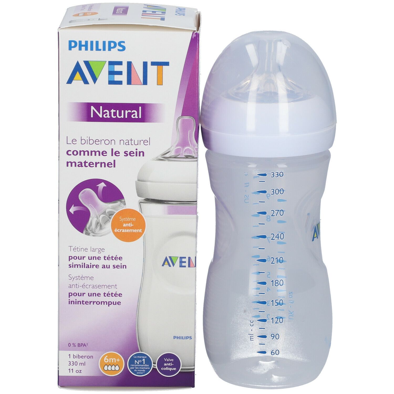 Philips AVENT Natural Biberon naturel 330 ml