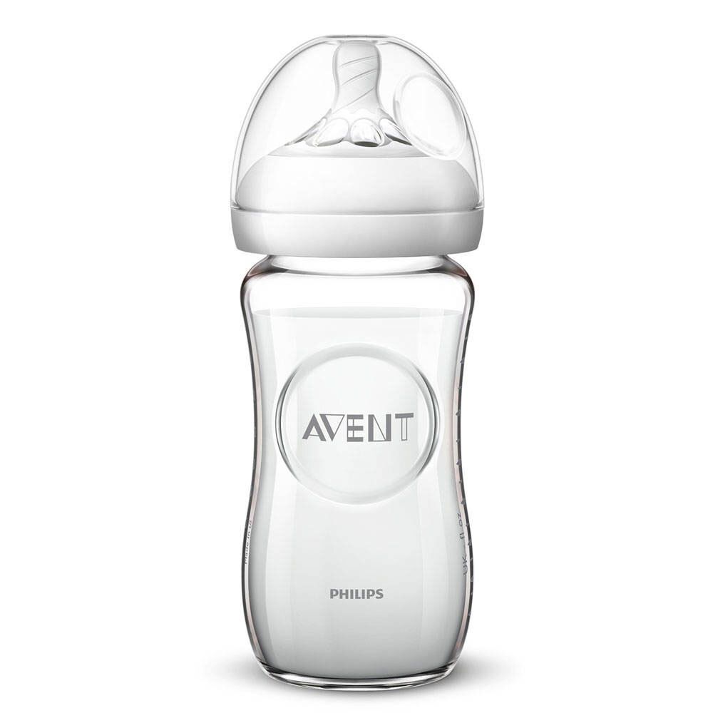 Philips AVENT Natural Biberon en verre 240 ml