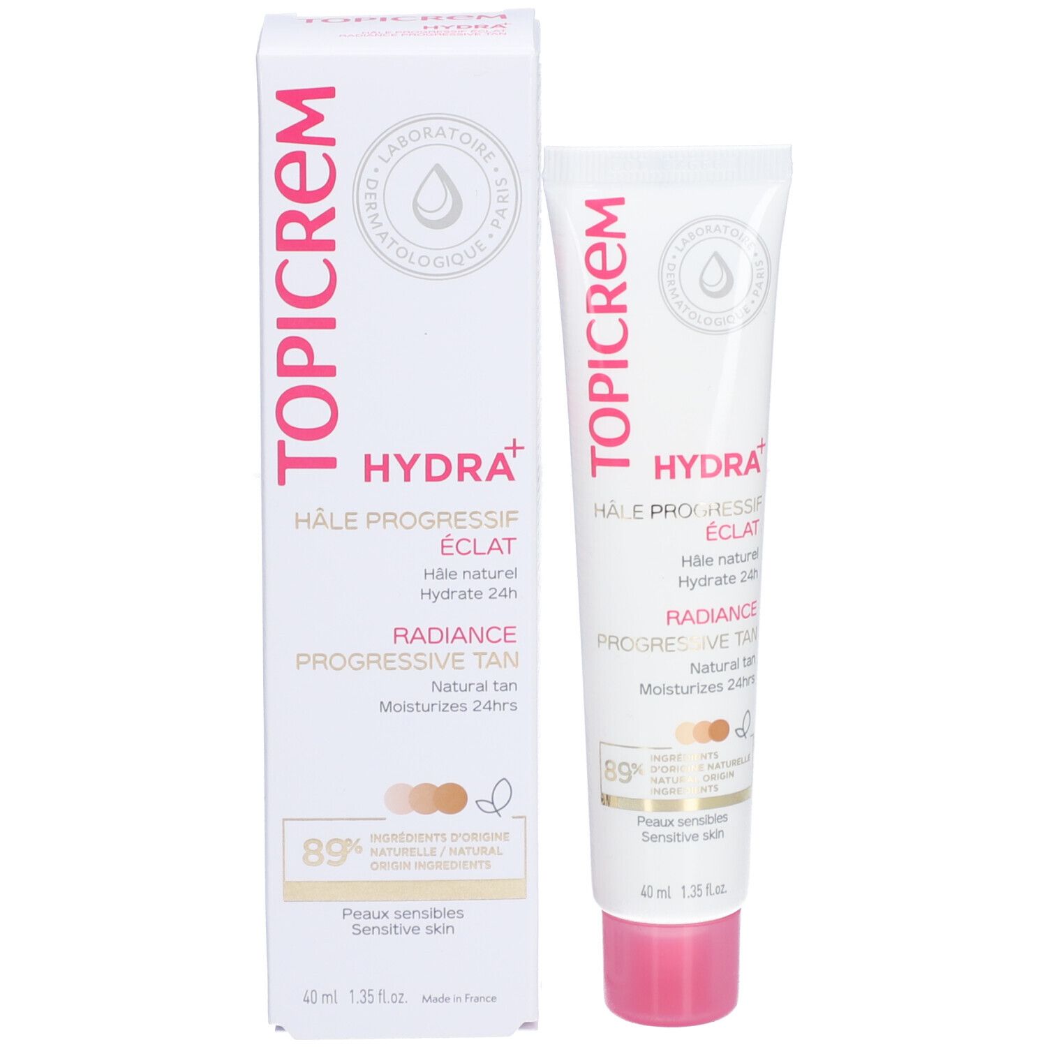 TOPICREM HYDRA+ Radiance Progressive Tan Getönte Tagespflege