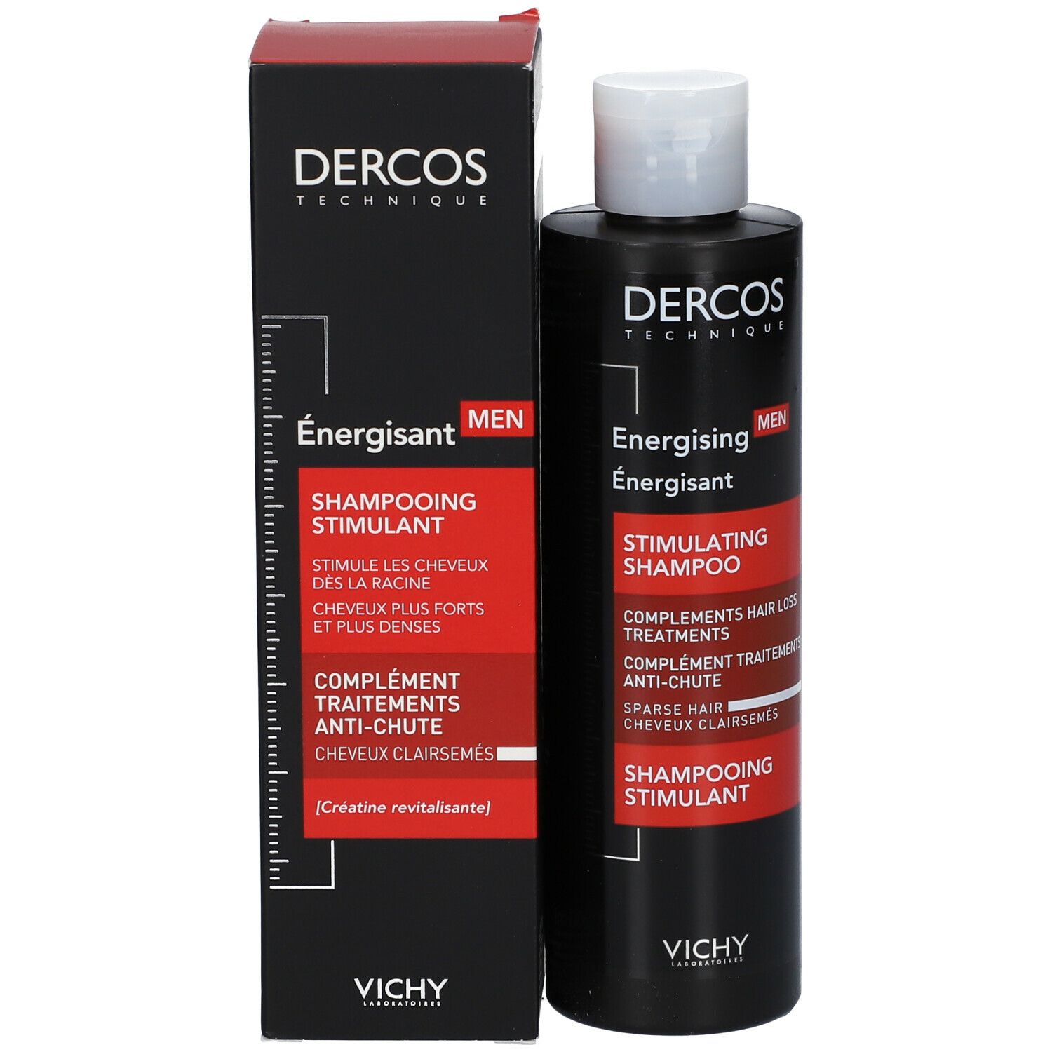 VICHY Dercos Technique Énergisant Men Shampooing Stimulant