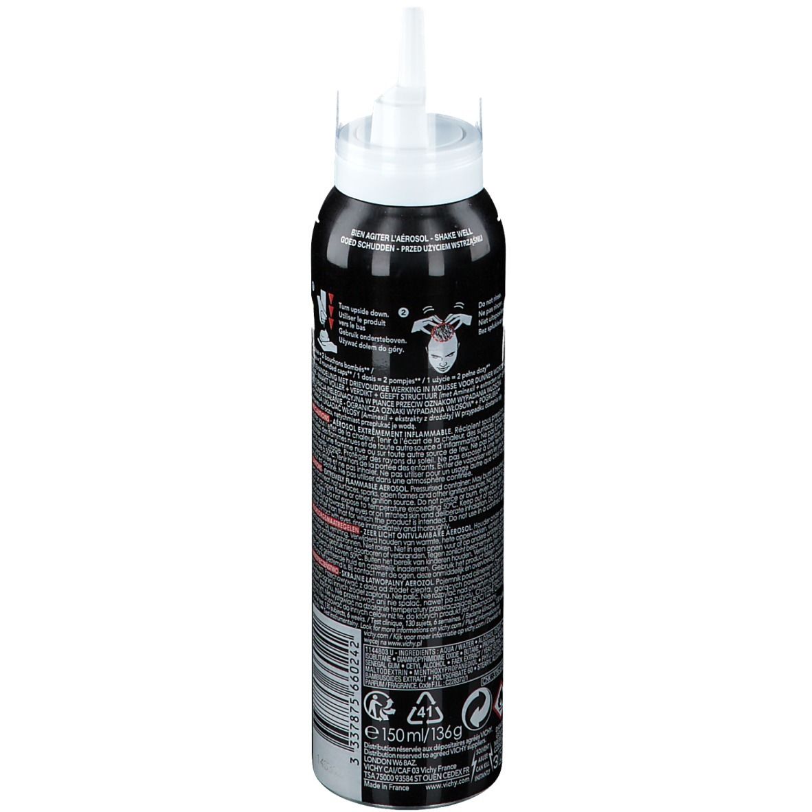 VICHY Dercos Aminexil Men Mousse Anti-Chute Traitement Triple Action