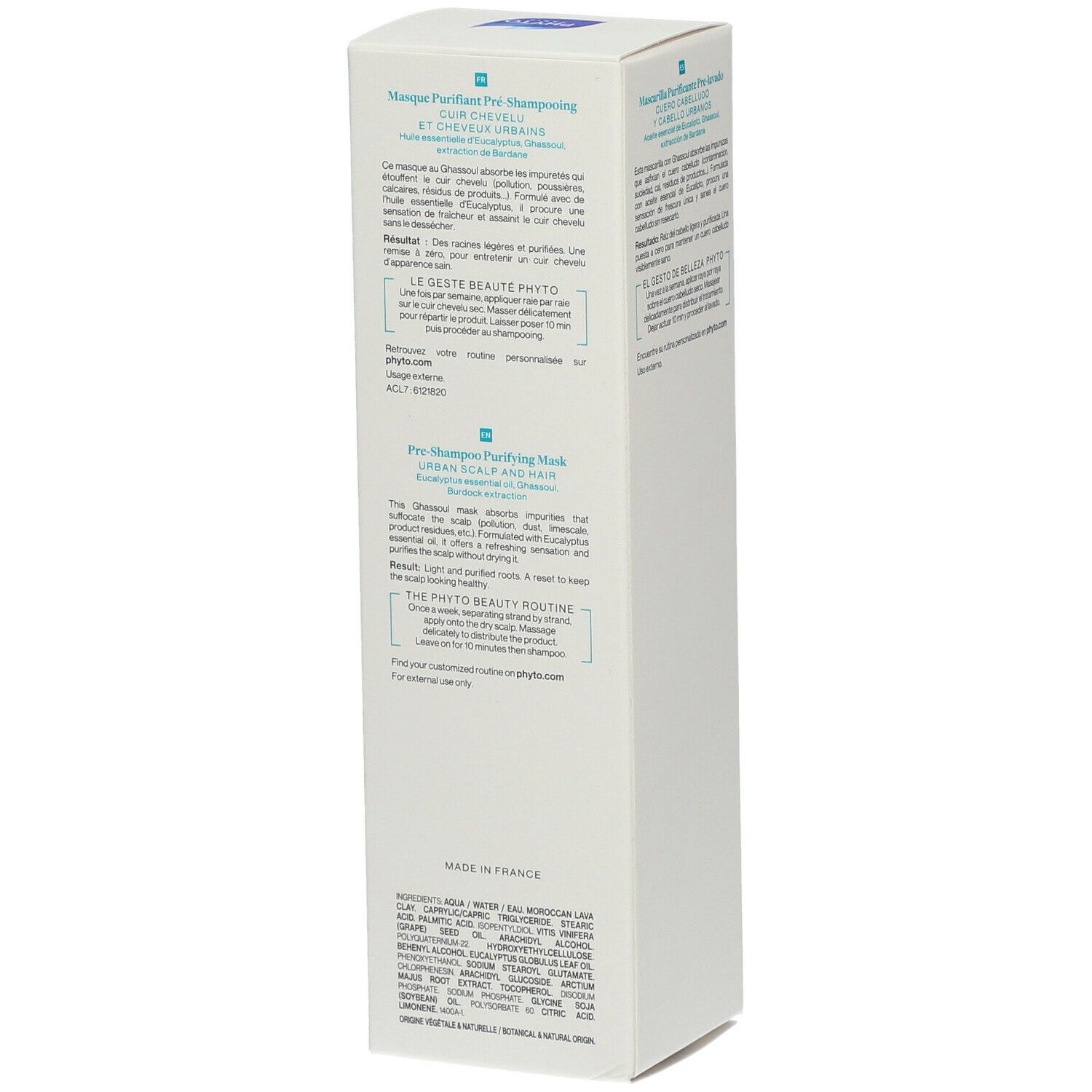 PHYTODETOX Reinigungsmaske vor dem Shampoo