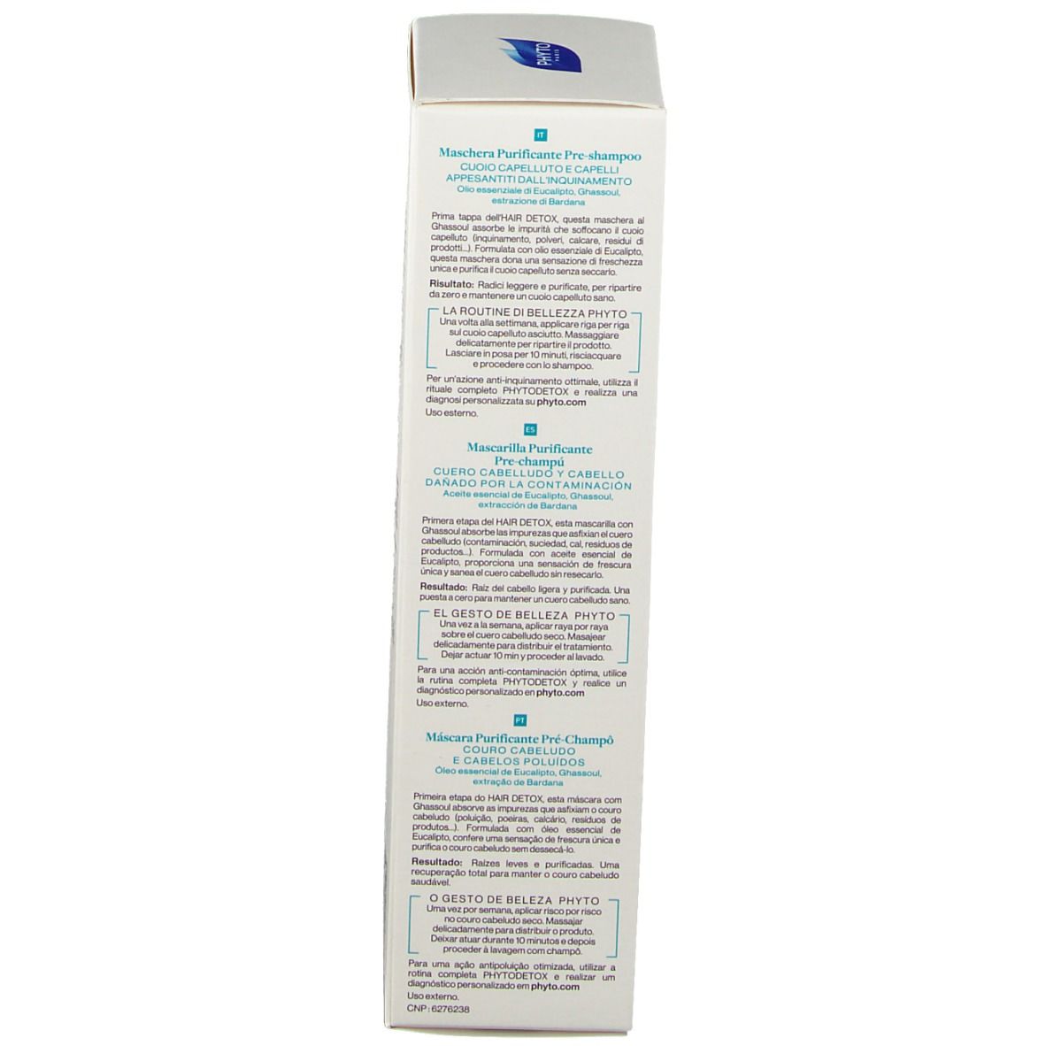 PHYTODETOX Reinigungsmaske vor dem Shampoo