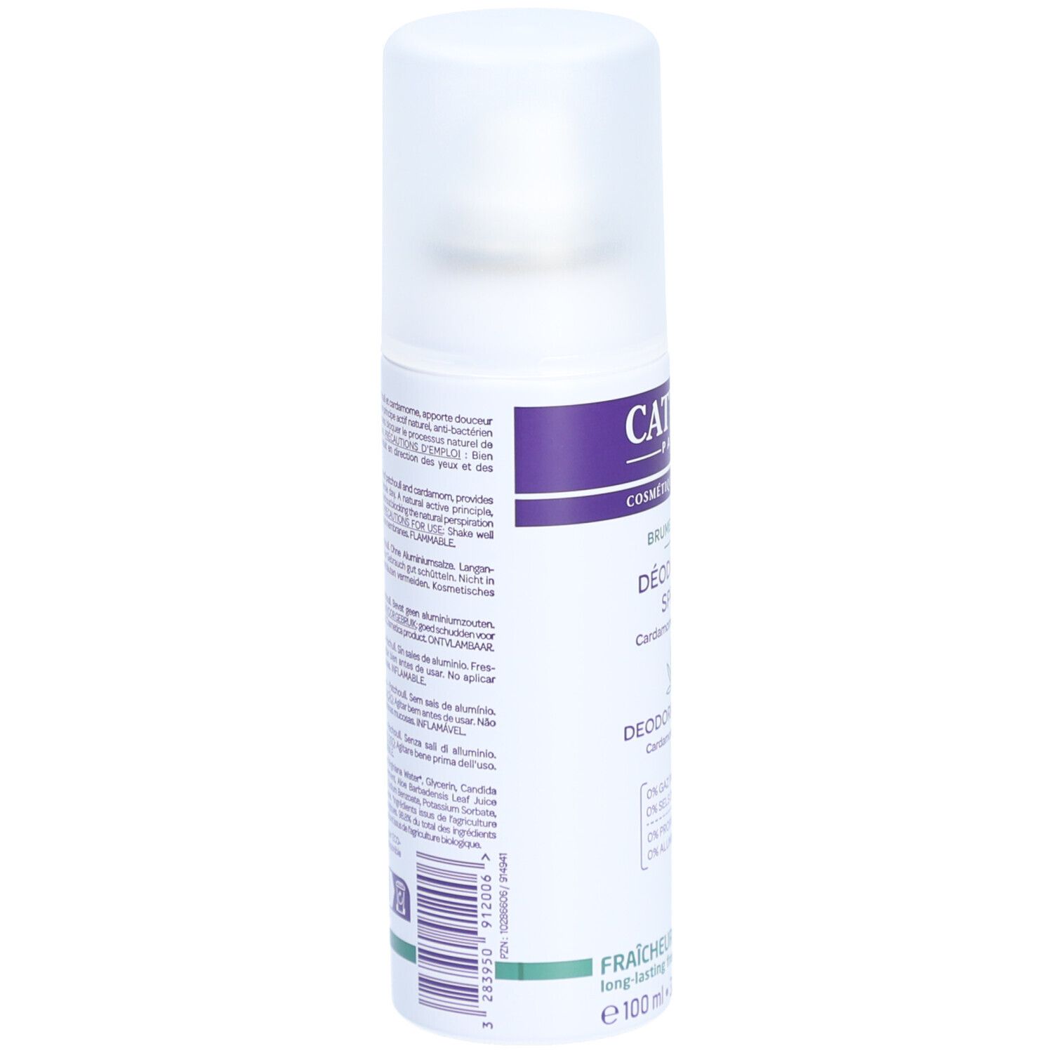 Cattier Deodorant Spray - Kardamom & Patchouli