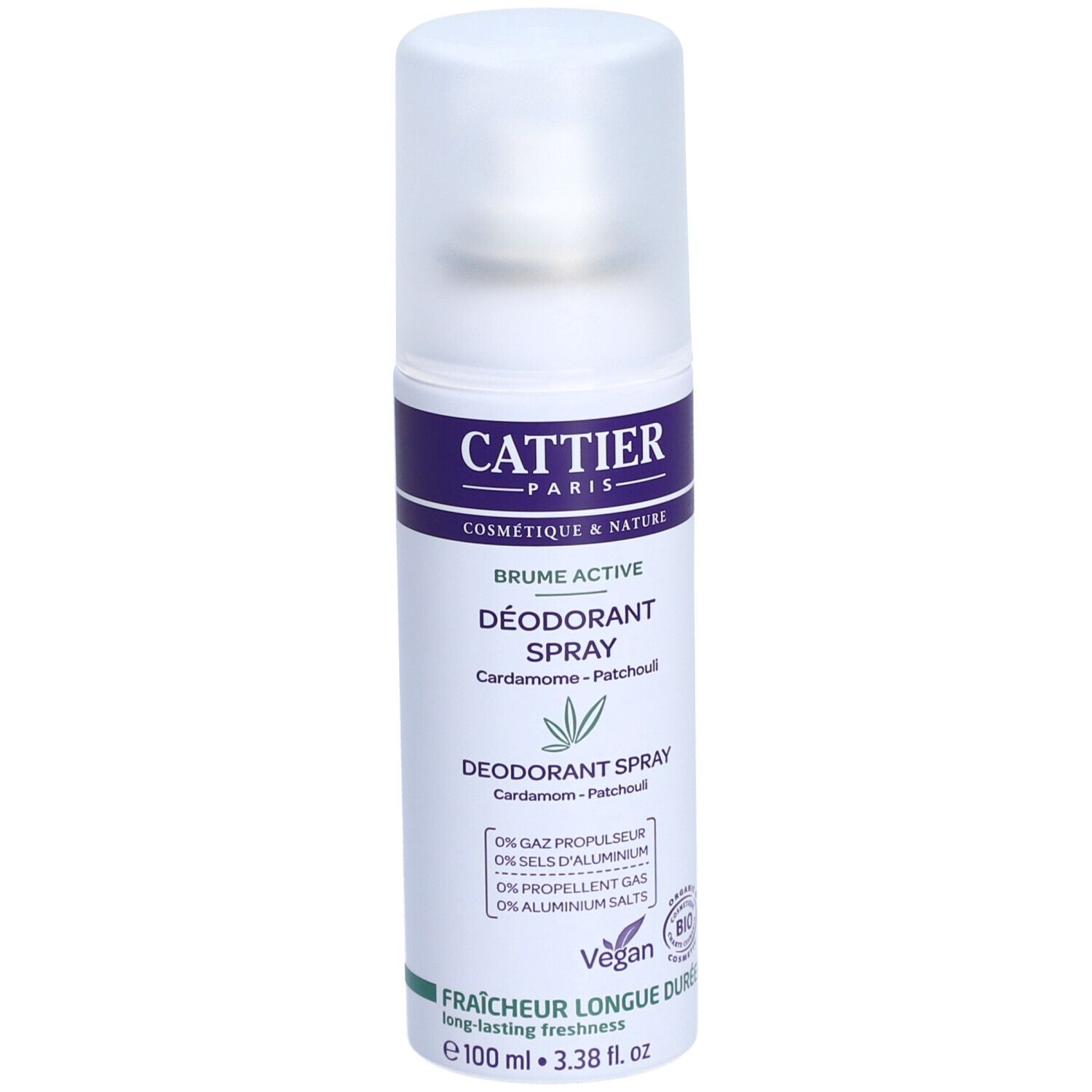 Cattier Deodorant Spray - Kardamom & Patchouli