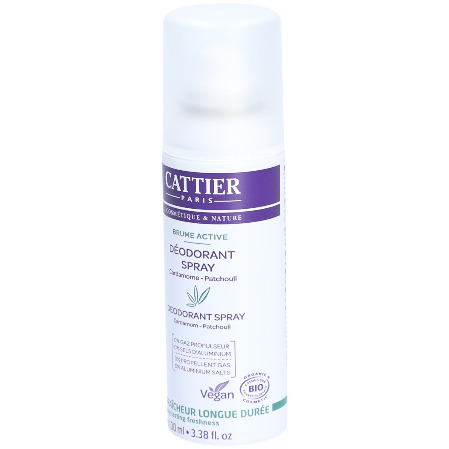 Cattier Deodorant Spray - Kardamom & Patchouli