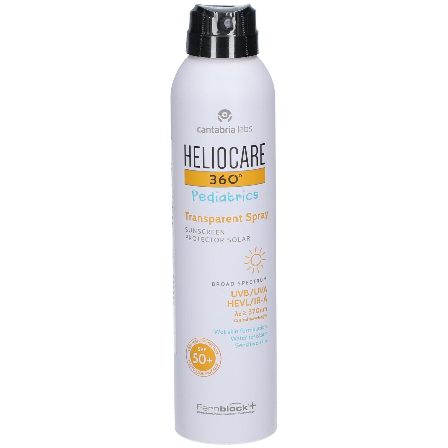 Heliocare 360° Pädiatrie Transparentes Spray SPF50+