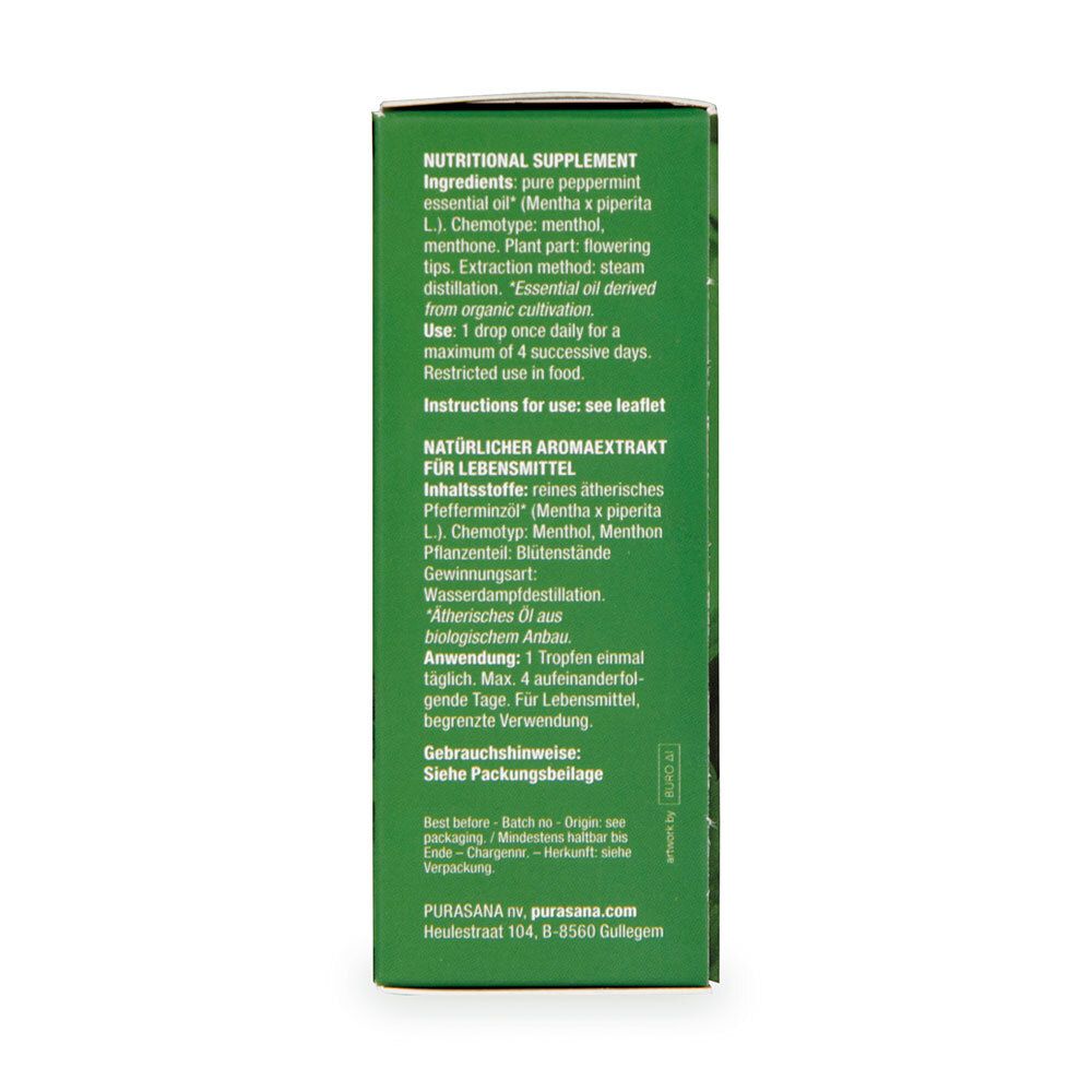 Purasana Huile de menthe poivrée 10 ml