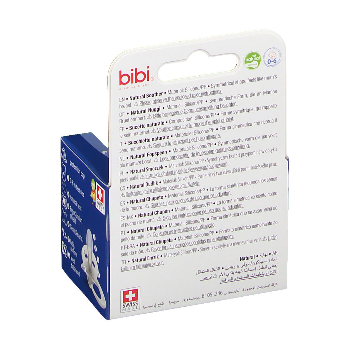 bibi® Happiness Nuggi Dental Silikonsauger 0 - 6 Monate