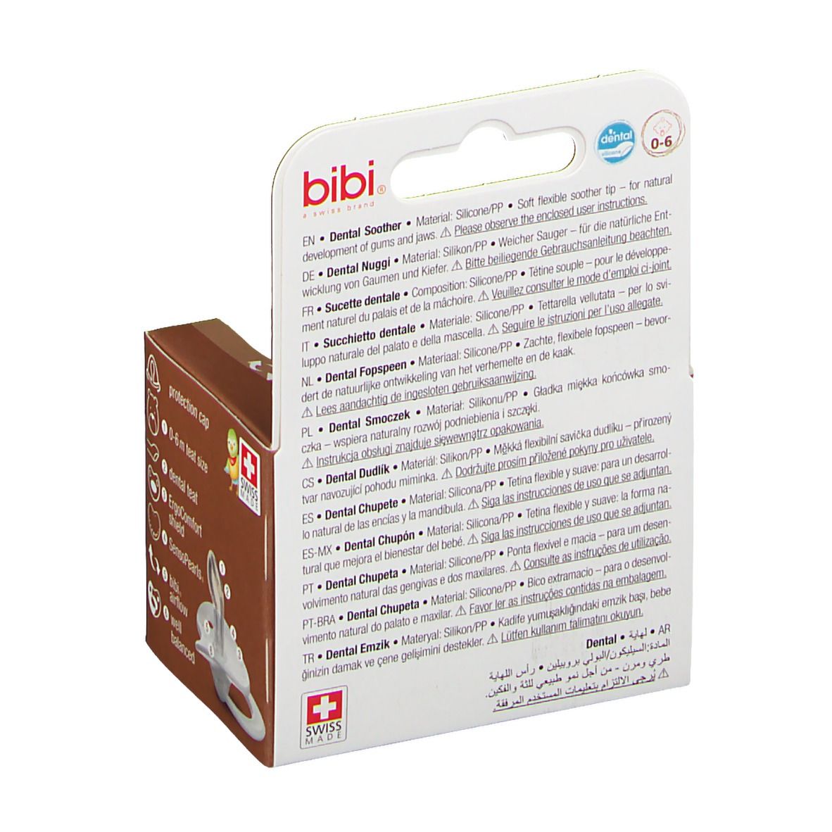 bibi® Happiness Nuggi Dental Silikonsauger 0 - 6 Monate