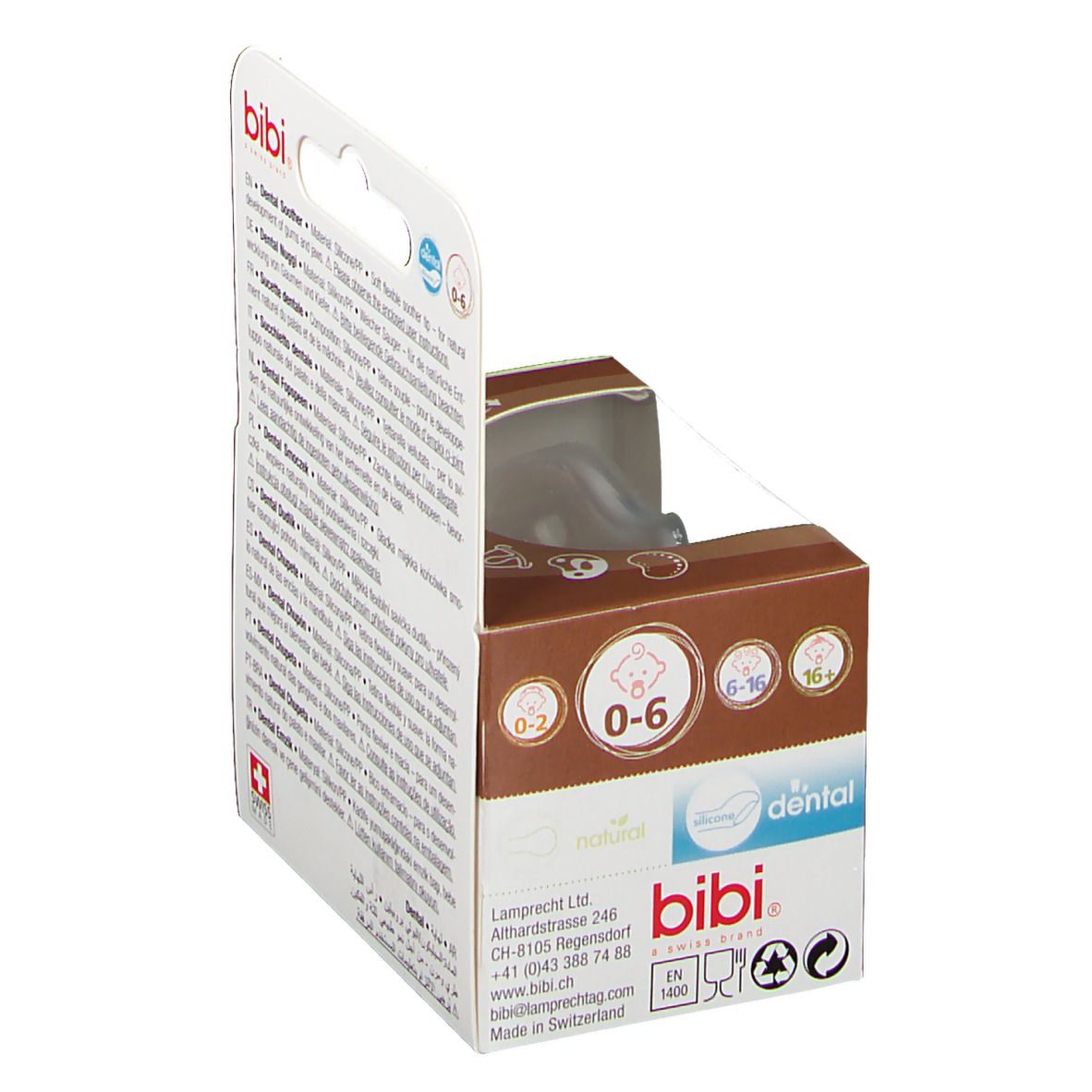 bibi® Happiness Nuggi Dental Silikonsauger 0 - 6 Monate