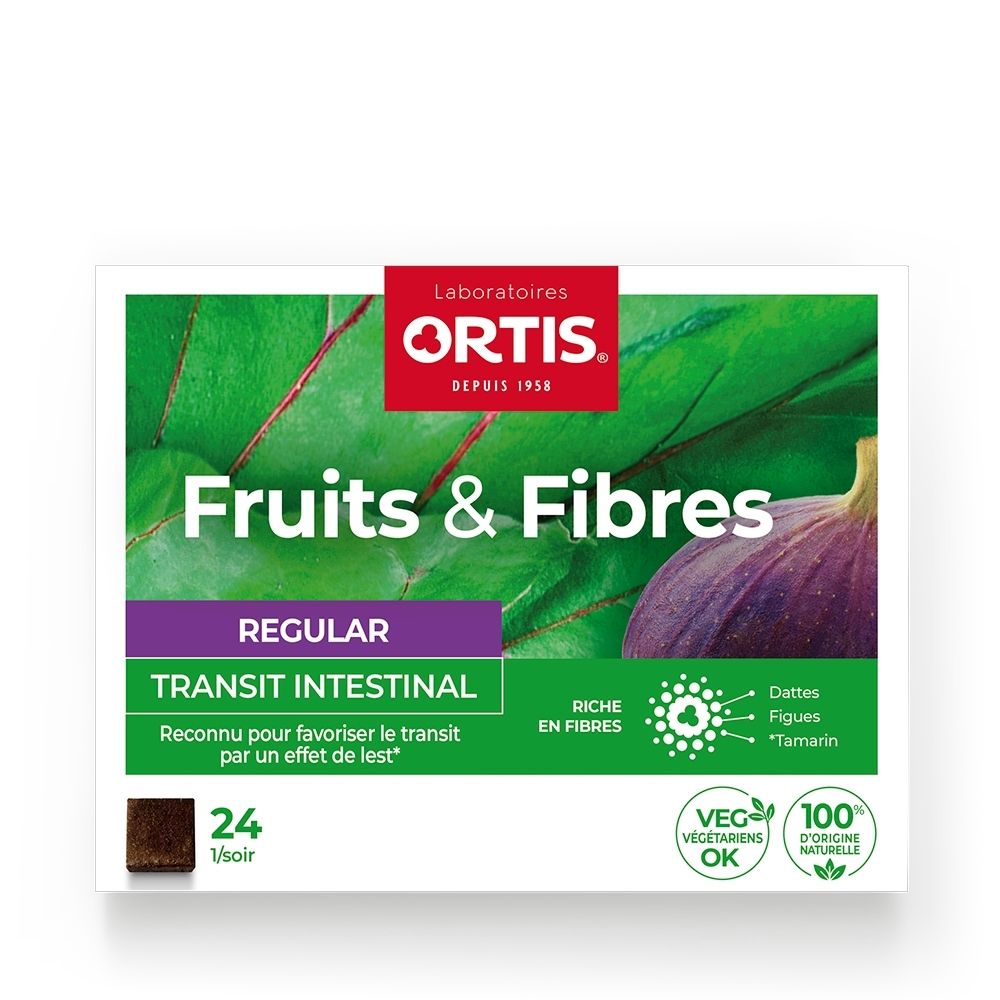 Ortis Früchte & Fasern Forte: 24 Tabletten für den Darmtransit.