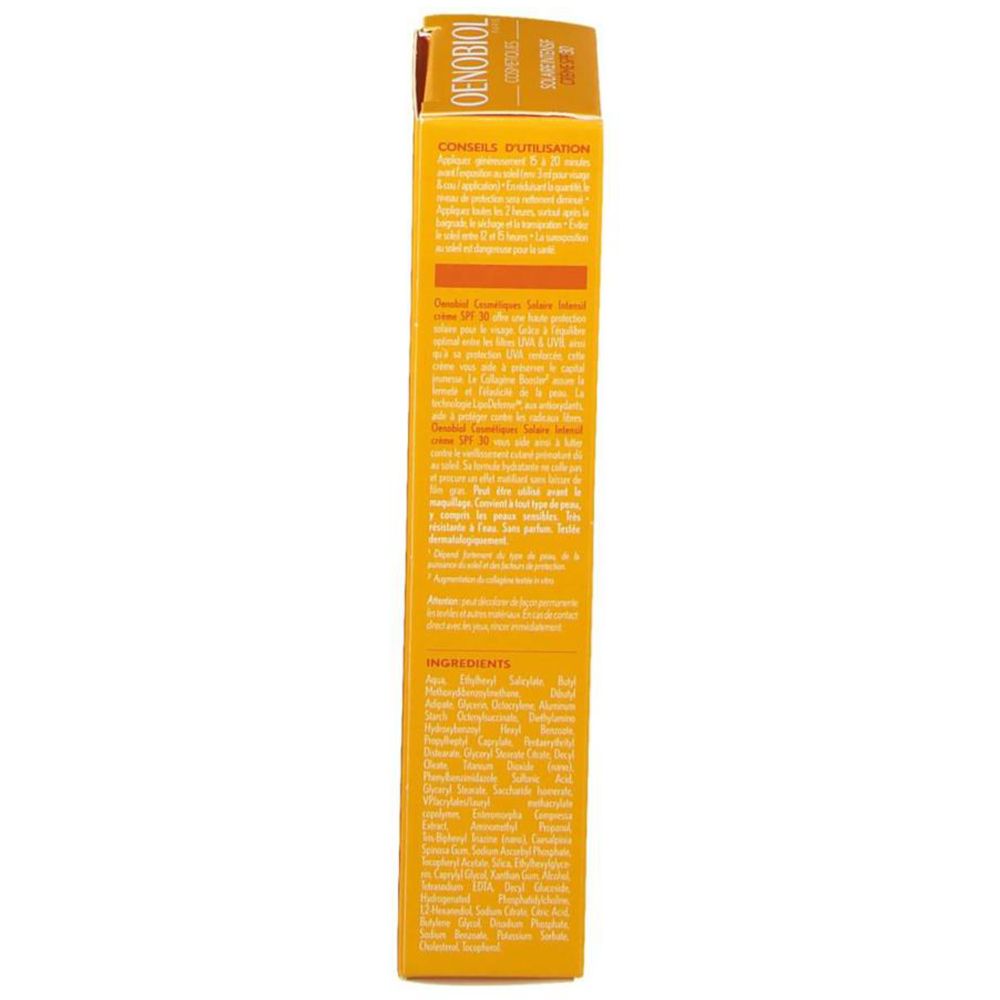 OENOBIOL Solaire Intensif Creme LSF 30+