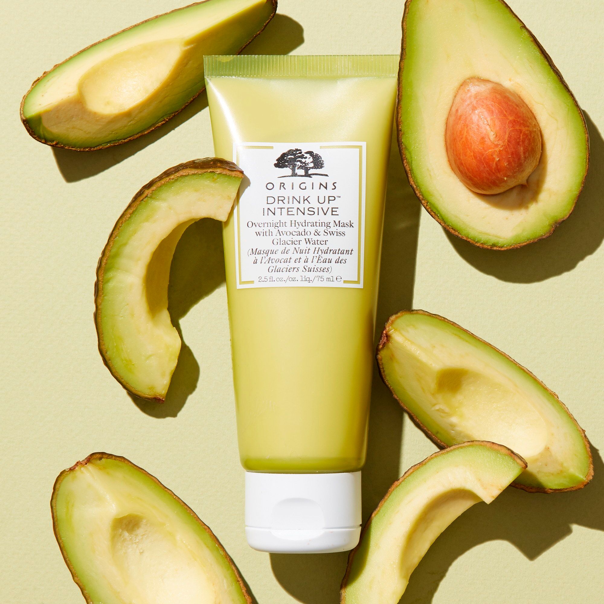 ORIGINS Drink Up Intensive™ Overnight Hydrating Mask with Avocado & Swiss Glacier Water Feuchtigkeitsspendende Gesichtsmaske