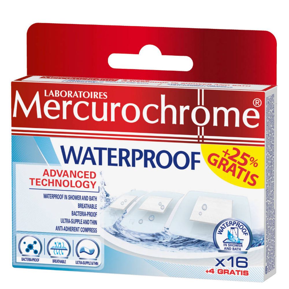 Mercurochrome Pansements Wasserdicht