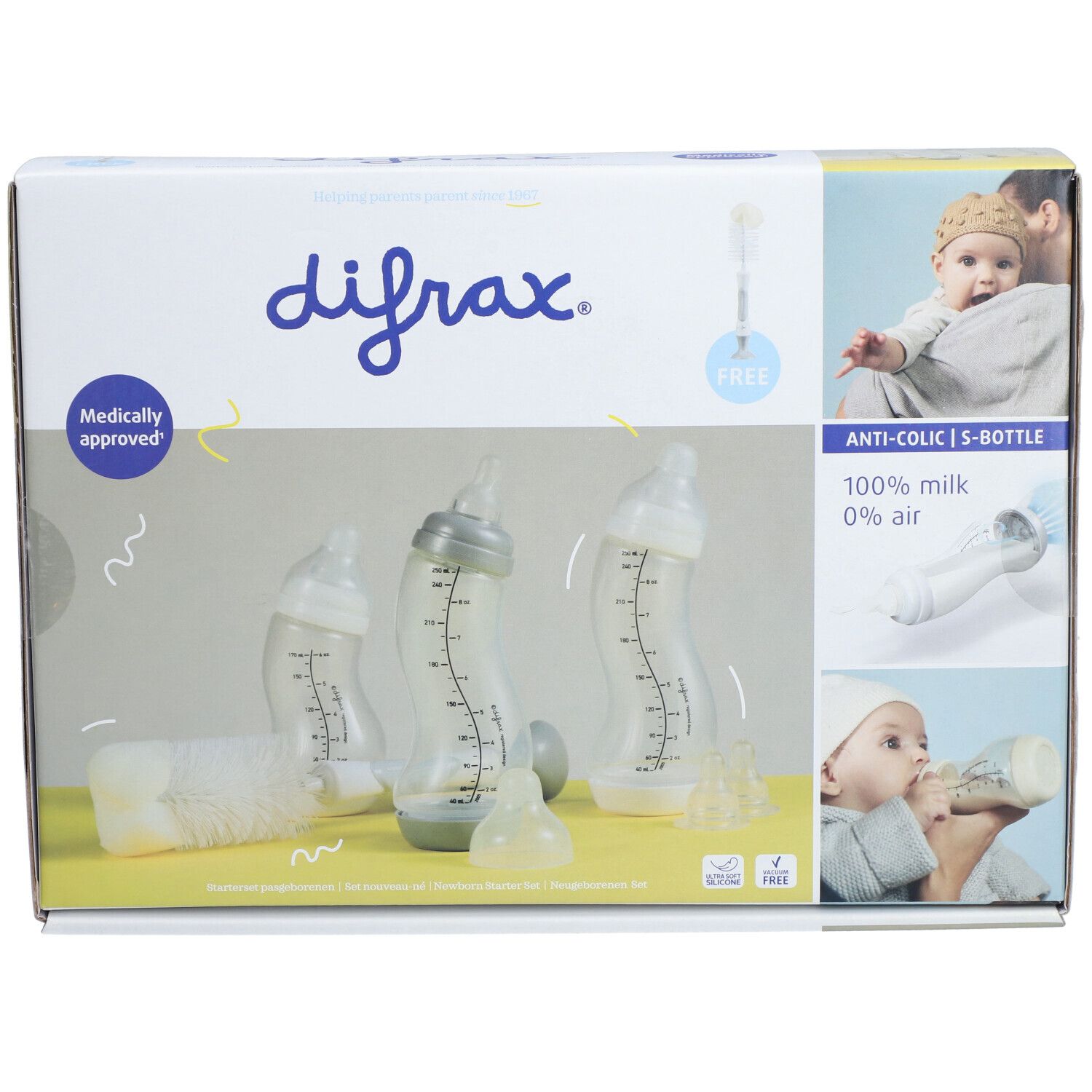 Difrax® Neugeborenen-Set mit Bürste