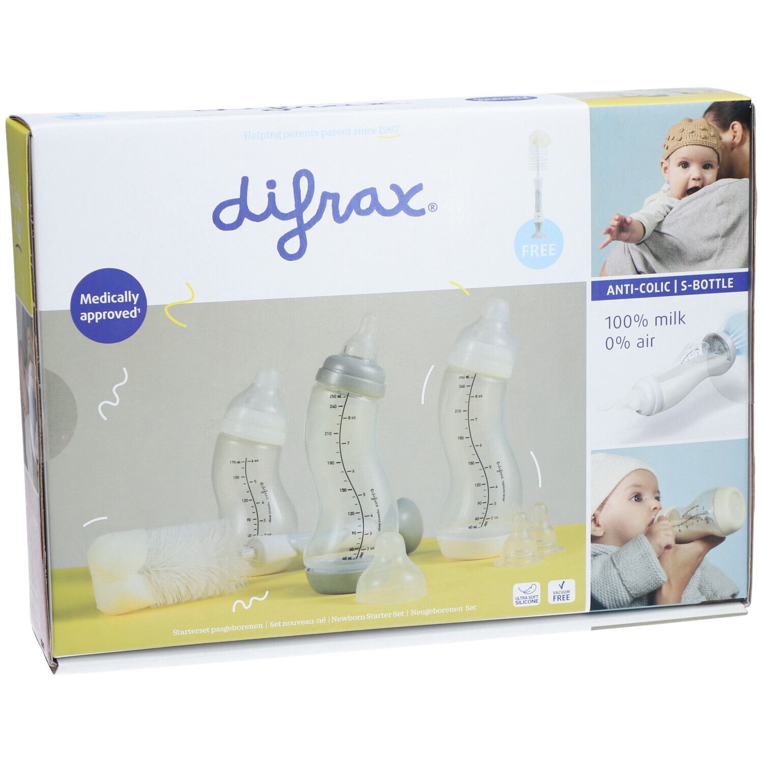 Difrax® Neugeborenen-Set mit Bürste