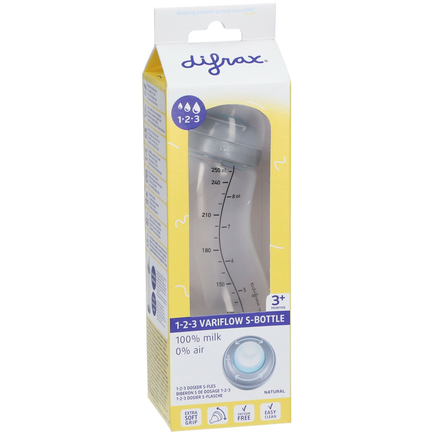 difrax® Babyflasche S 1-2-3 3+ Monate