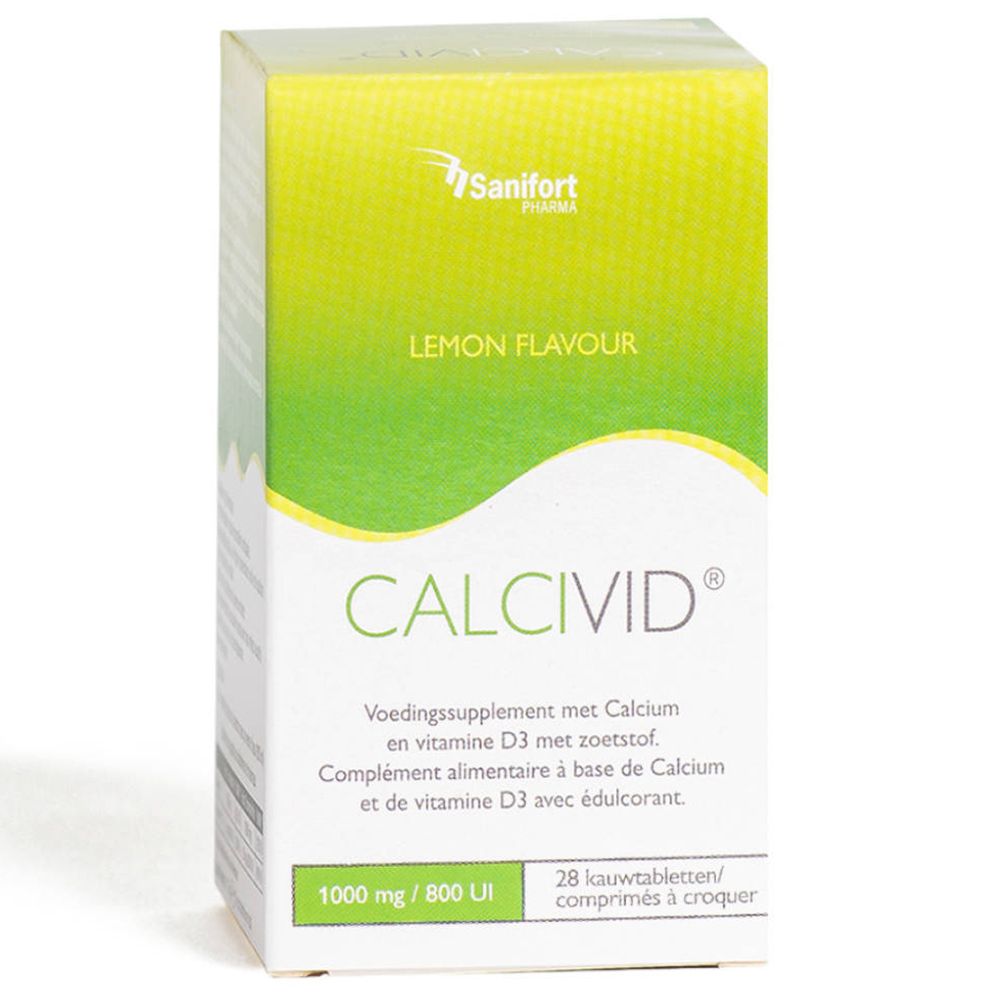 Calcivid Chew 1000mg / 800IE Zitrone