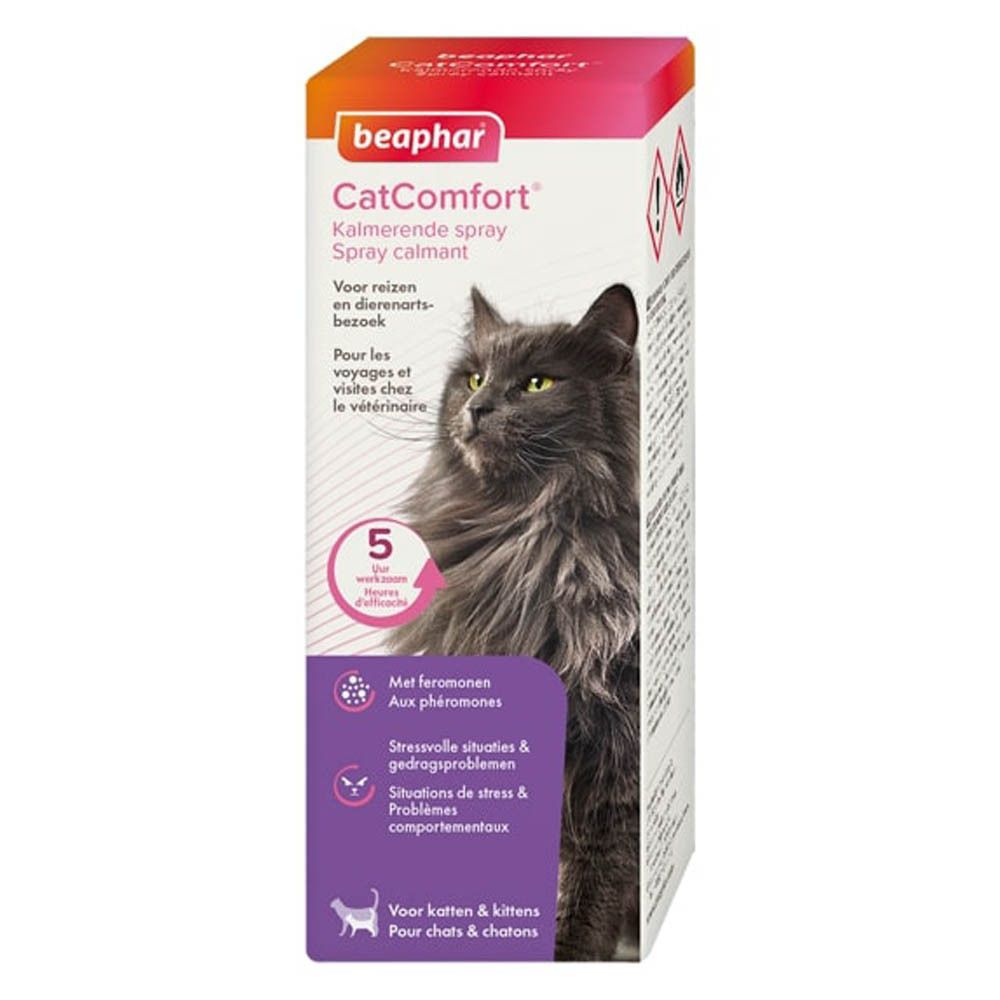 Emballage Beaphar CatComfort. Image d'un chat. Efficace pendant 5 heures. Pour chats et chatons.