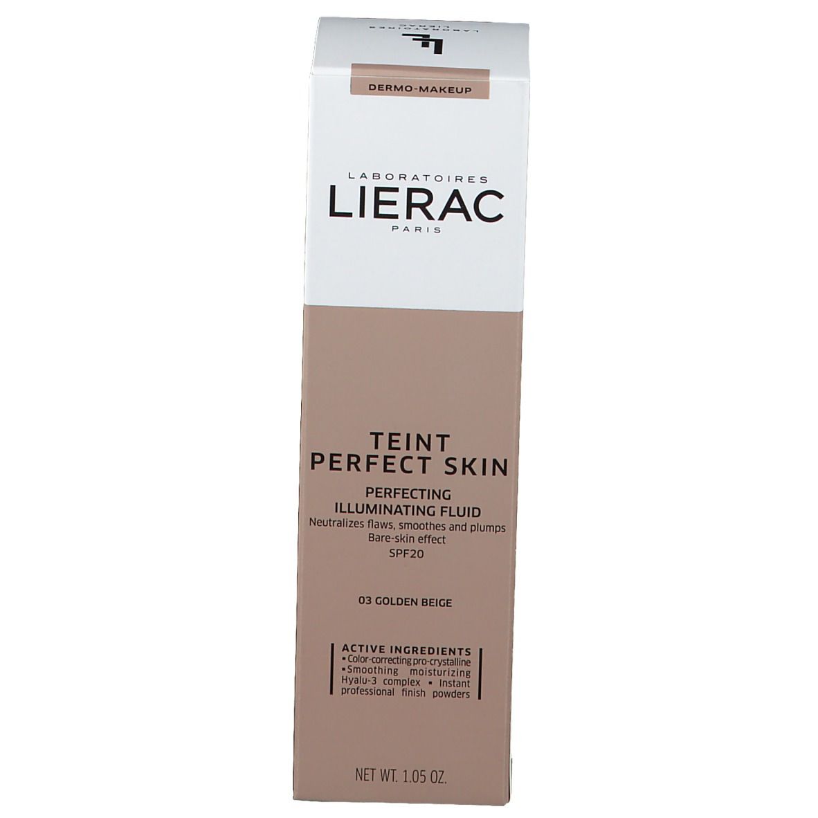 LIERAC TEINT PERFECT SKIN Fluid Foundation 03 Beige Doré LSF 20