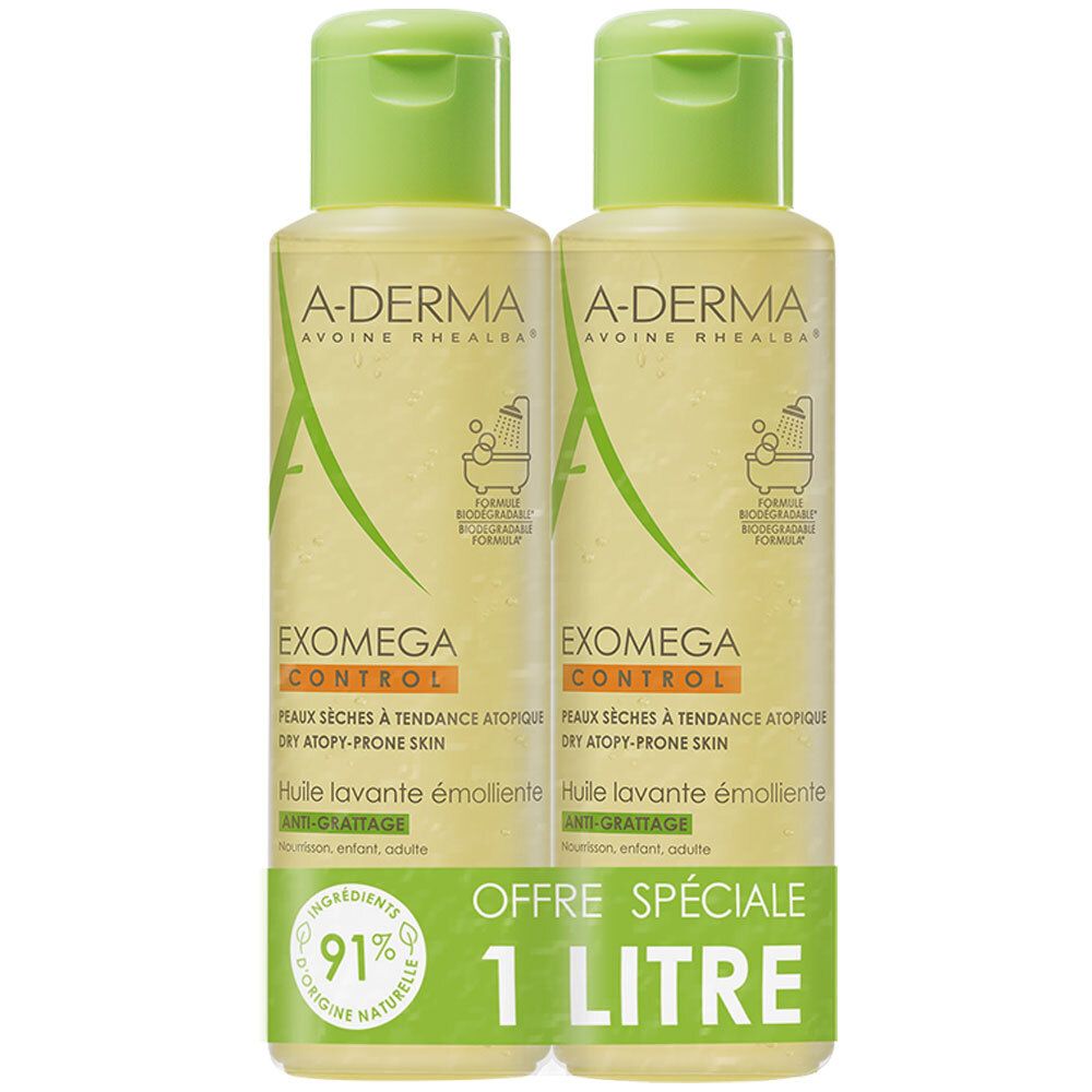 A-Derma Exomega Control Huile Lavante Émolliente