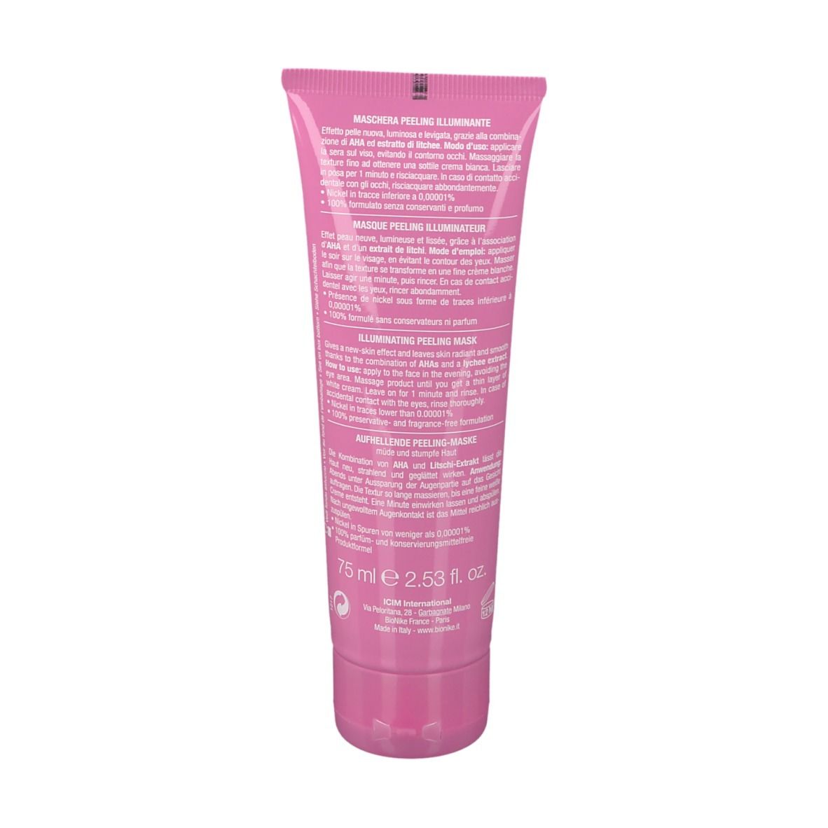 BioNike DEFENCE MASK INSTANT GLOW Masque peeling illuminateur