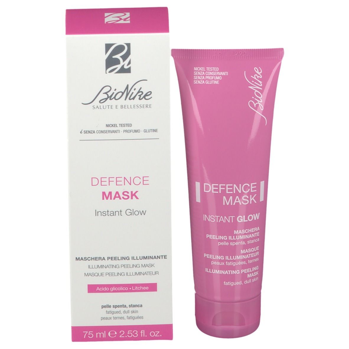 BioNike DEFENCE MASK INSTANT GLOW Masque peeling illuminateur