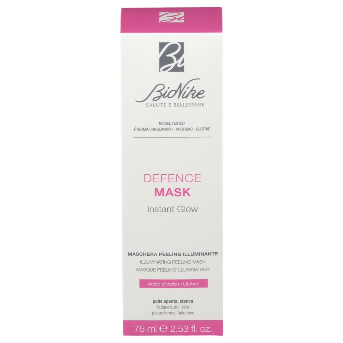 BioNike DEFENCE MASK INSTANT GLOW Masque peeling illuminateur
