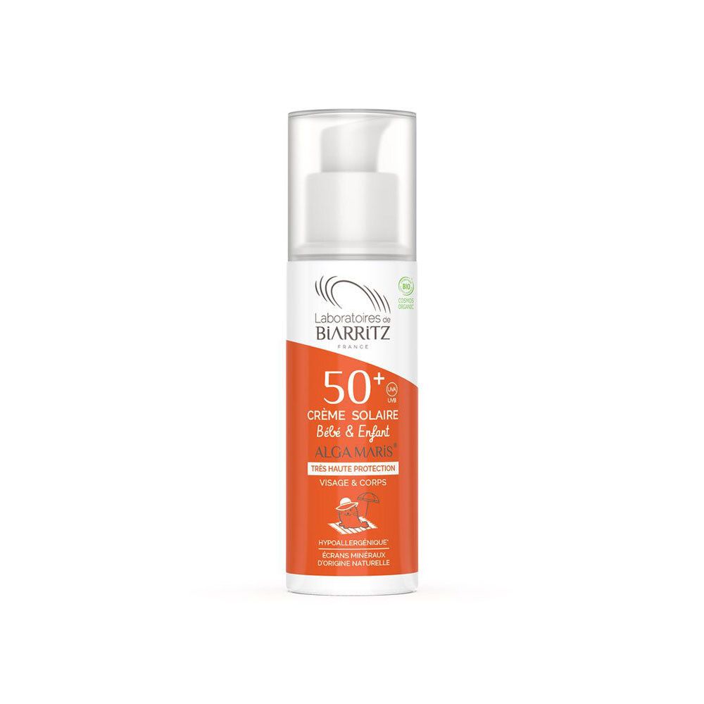 Laboratoires de Biarritz Sonnenschutzcreme LSF 50+ für Babys und Kinder, 100ml.