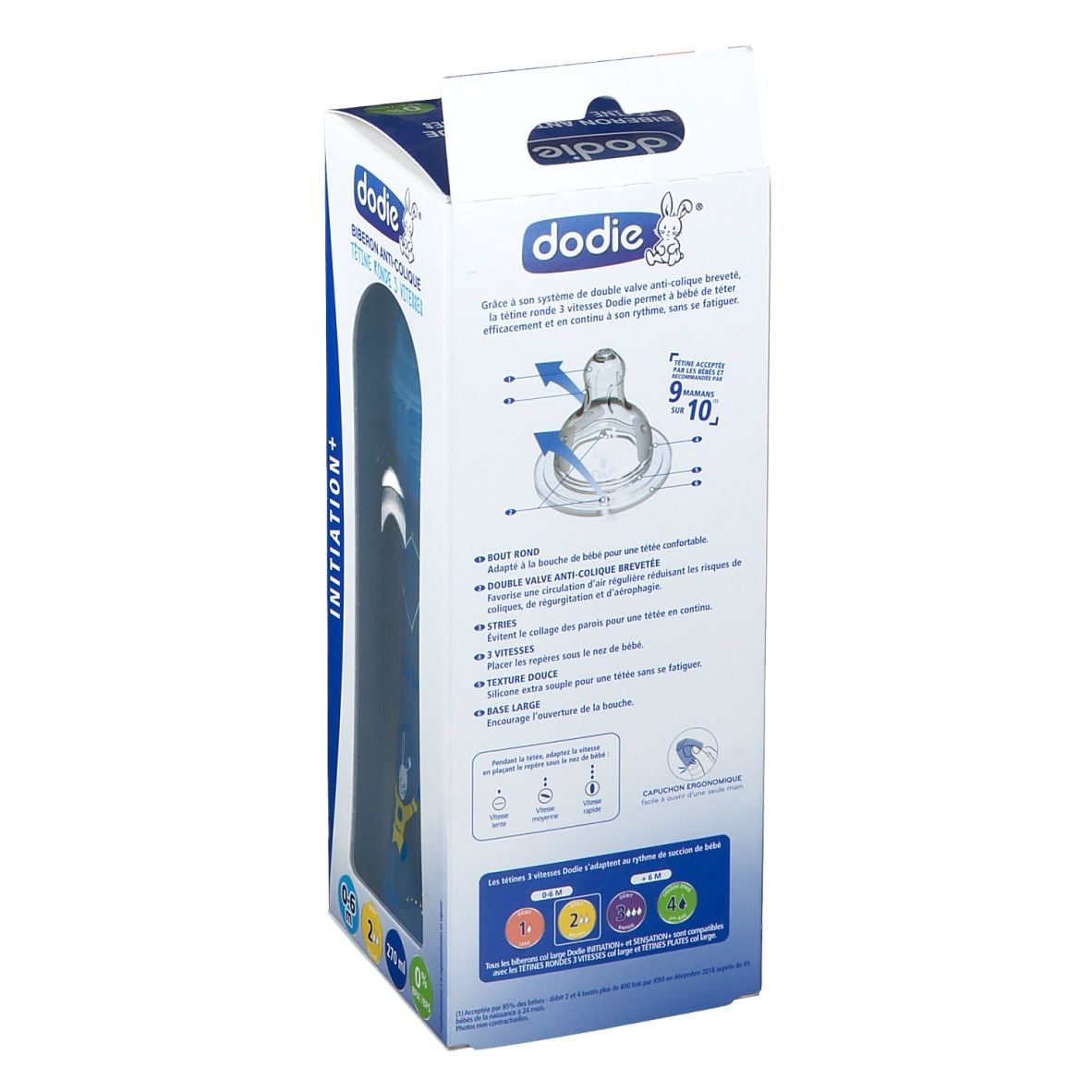 dodie® Biberon Initiation+ Cosmonaute 0-6 mois