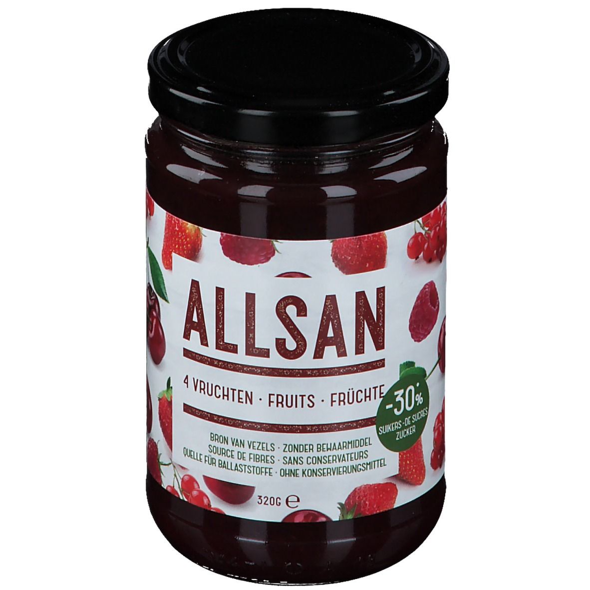 ALLSAN Pâte à tartiner 4 fruits