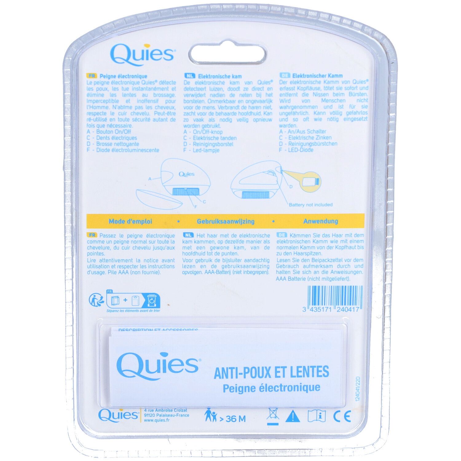 Quies® Anti-Läuse & Nissen