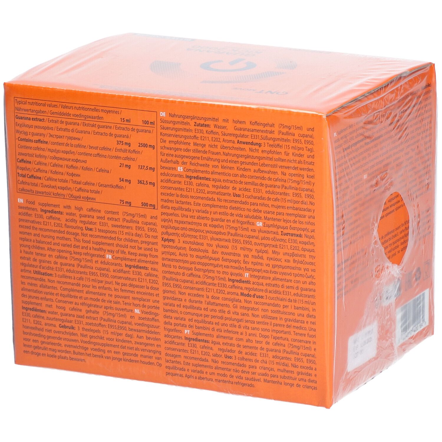 QNT® Guarana Kick mit Koffein 2000 bitterer Kaffee Geschmack