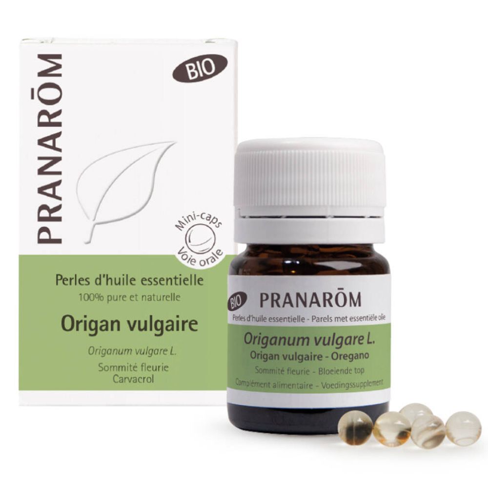 Pranarôm Perlen des ätherischen Öls Oregano Vulgar Bio