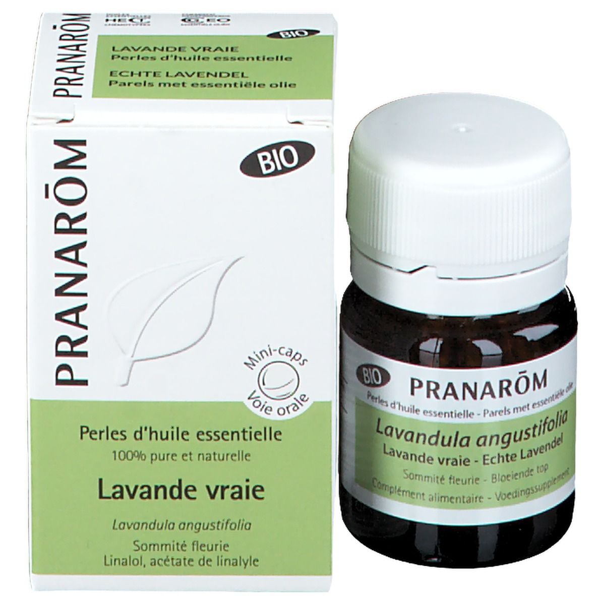 PRANARÔM - Perles De Lavande Vraie - Mini-Capsules Bio Prédosées À L’Huile Essentielle - Sommeil & Équilibre Émotionnel - 100 % Pure Et Naturelle - HECT - 60 Perles