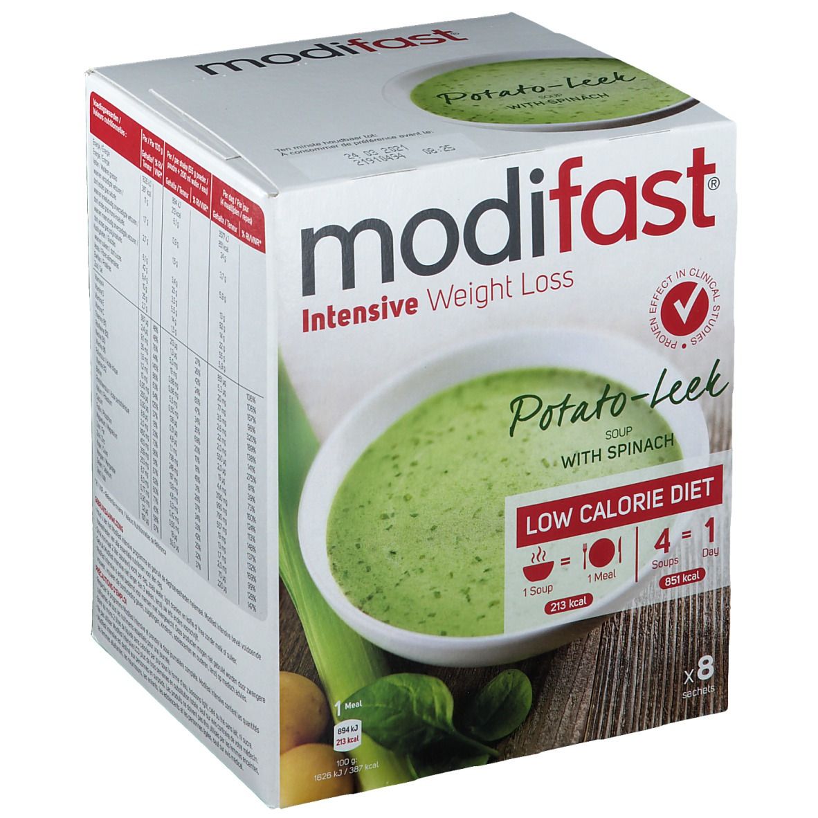 Modifast® Intensive Weight Loss Suppe Kartoffel -Lauch - Spinat