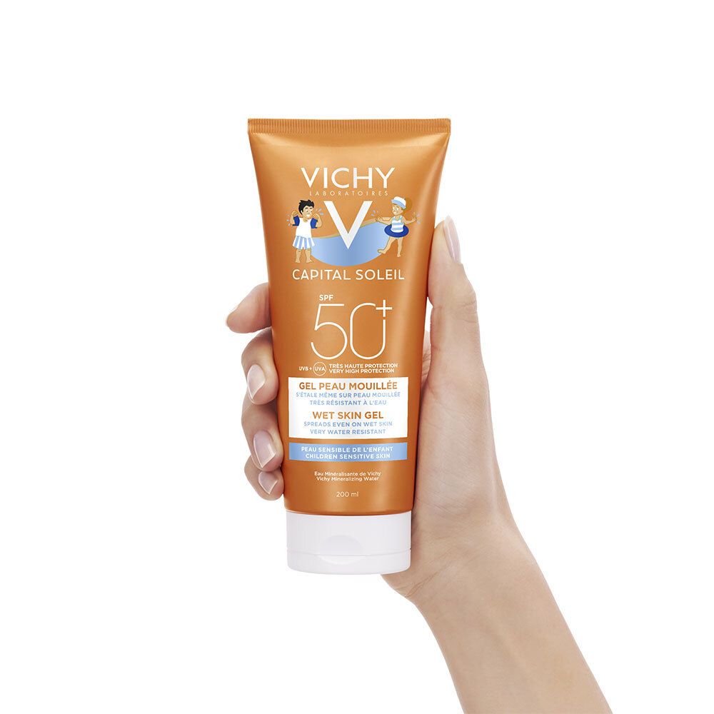 Capital Soleil Gel peau mouillée enfant SPF50+ Gel 200ml
