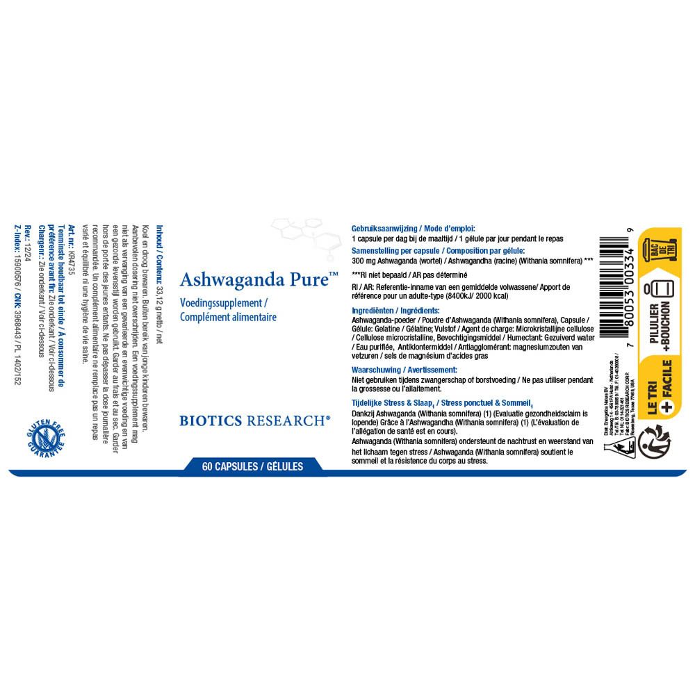 BIOTICS RESEARCH® Ashwaganda Pure™