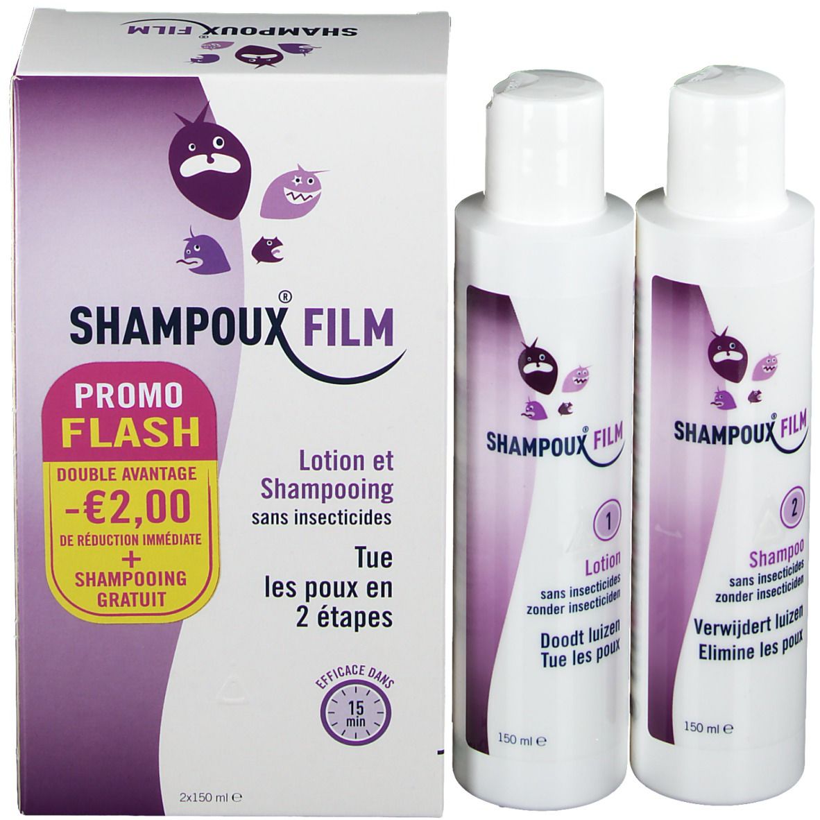 Shampoux ® Film Shampoo + Lotion