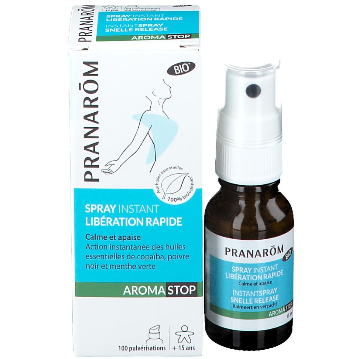 Pranarôm Aromastop Spray instant - Libération rapide