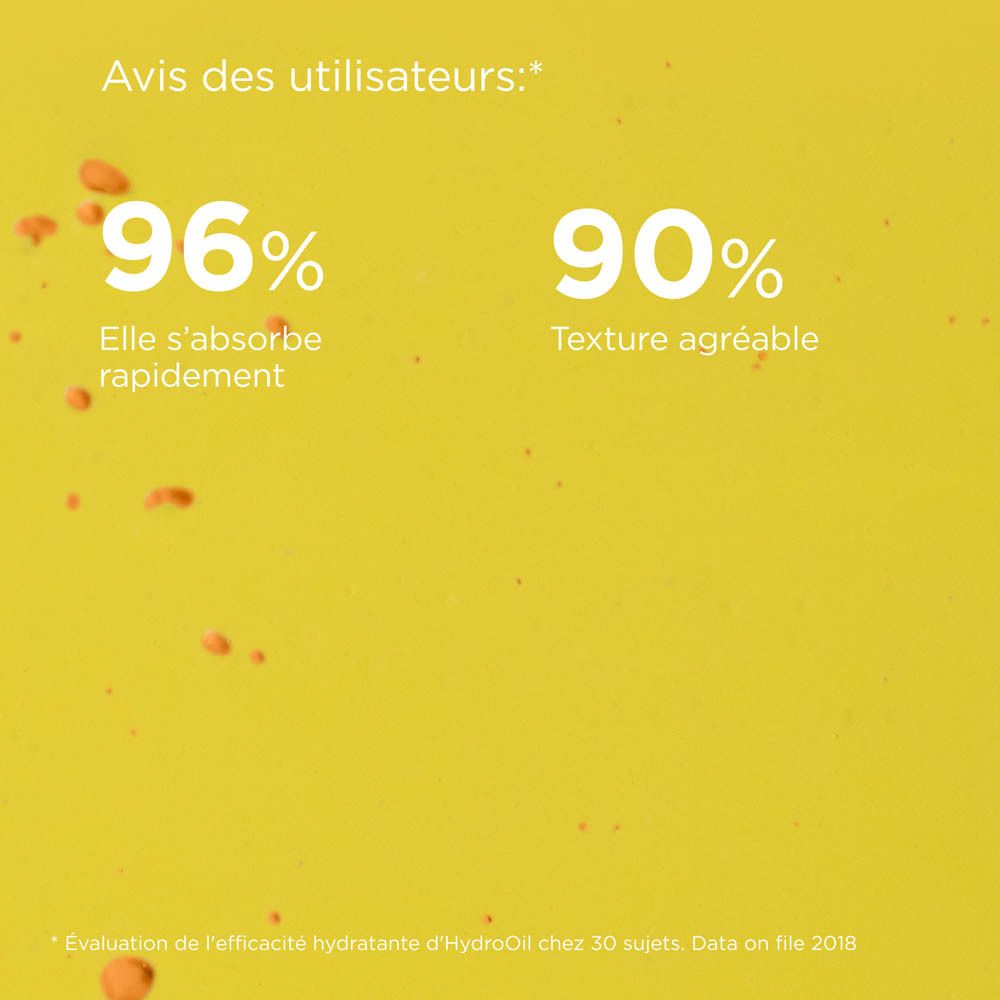 FOTOPROTECTOR ISDIN HydroOil SPF 30. Texte: 96% absorption rapide, 90% texture agréable.