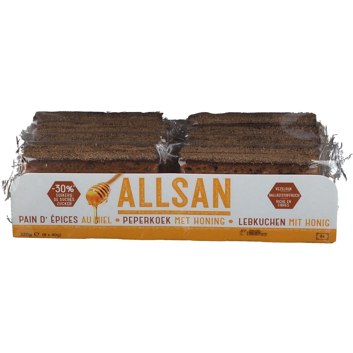 ALLSAN Pain d'épice au Miel