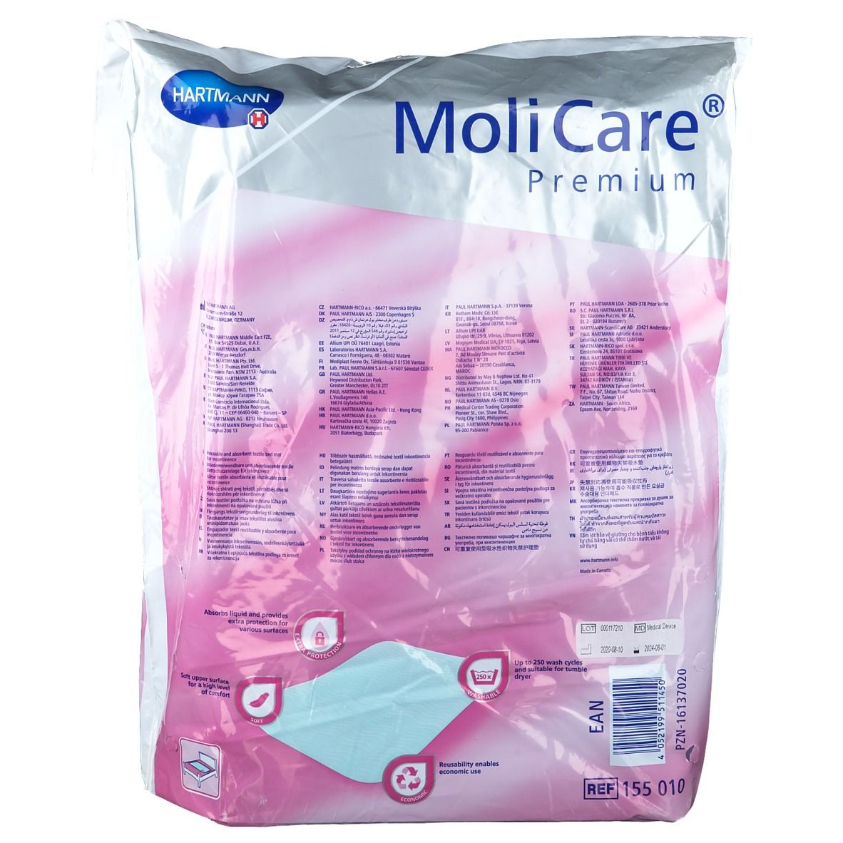 MoliCare® Premium Bed Mat Textile 85 x 90 cm