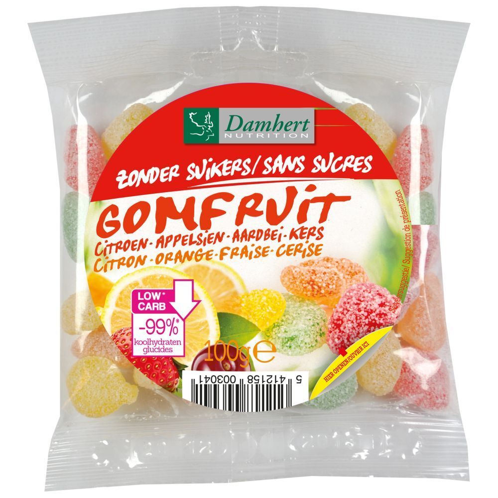 Damhert GOMFRUIT Gummibärchen ohne Zucker