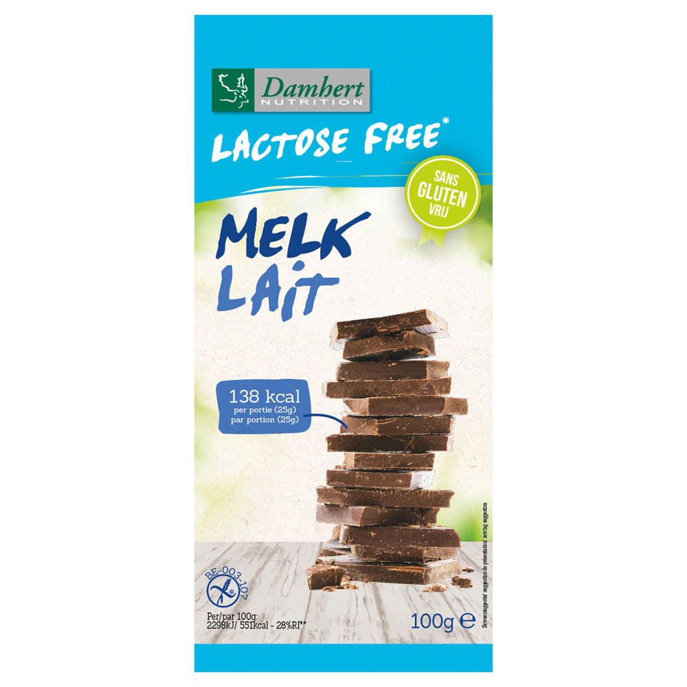 Damhert Vollmilchschokolade Gluten- und Laktosefrei