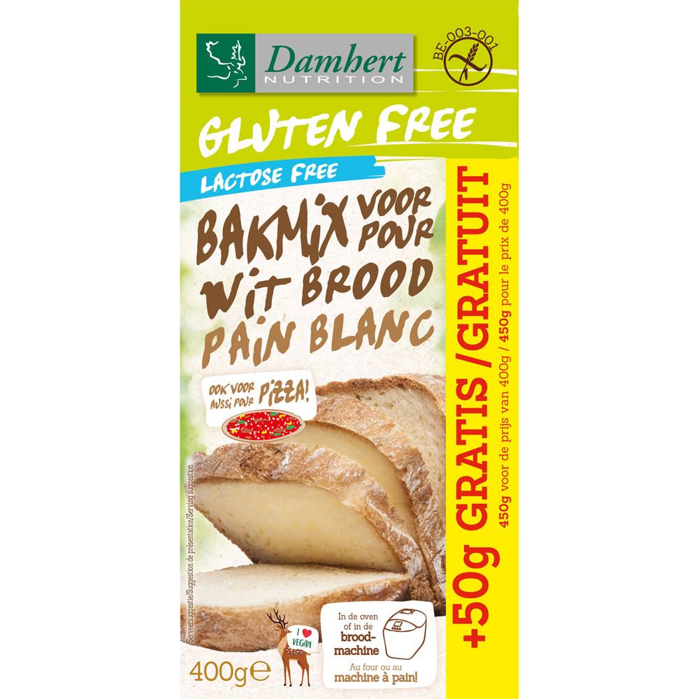 Damhart Gluten Free Mélange pain blanc Lactose Free
