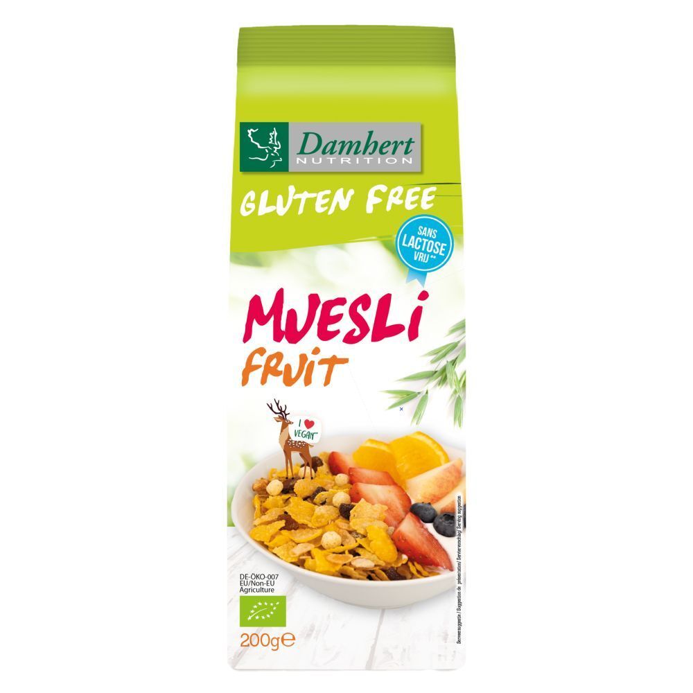 Damhert Gluten Free Muesli aux fruits BIO